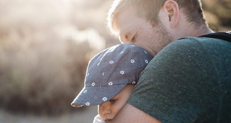 child-support Father Hugging his Child - Child Support Graphic